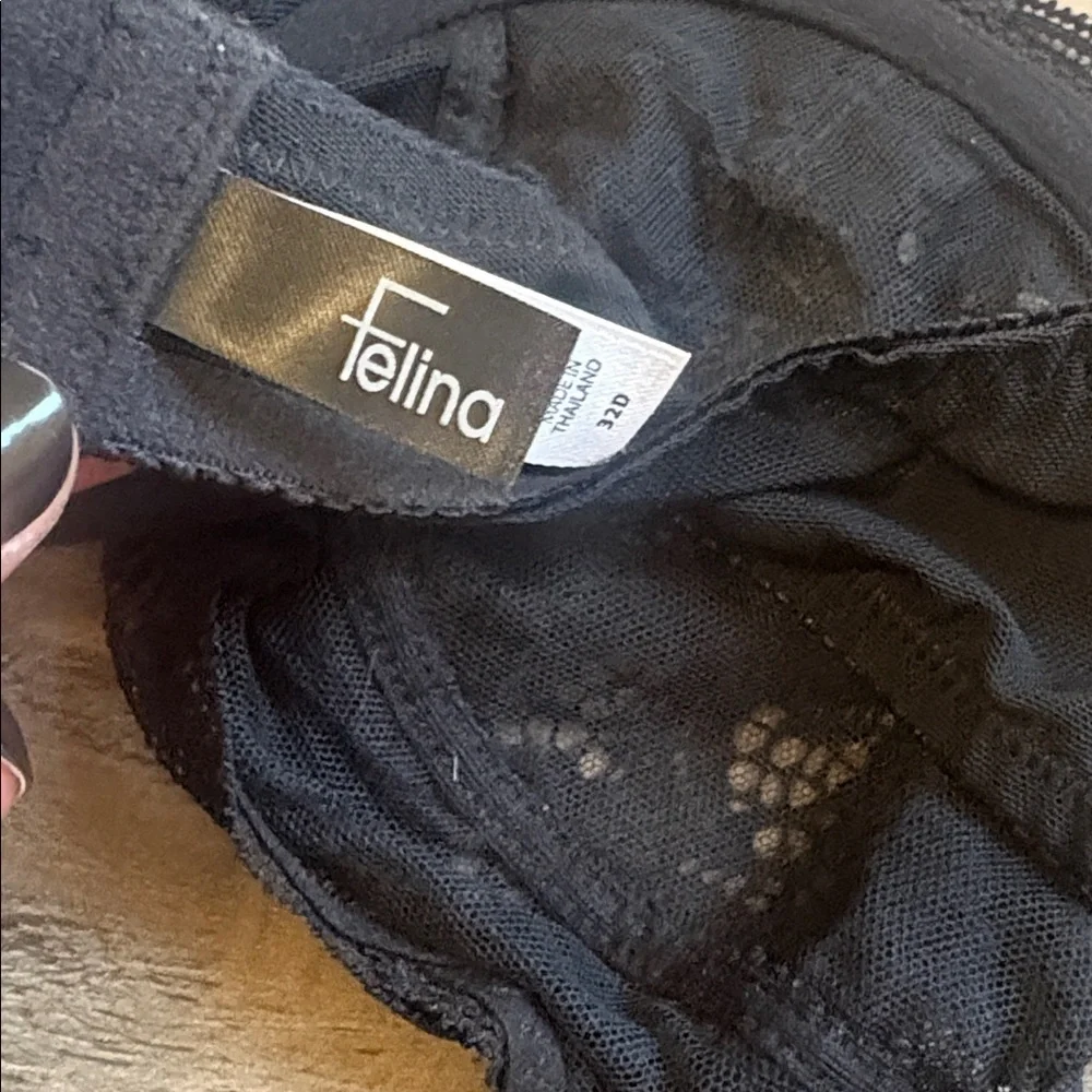 Felina Black Lace Underwire Balconette Bra No Padding Nordstrom